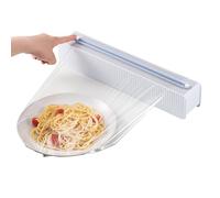 Portarotoli Pellicola | Portarotoli con Taglierina per Cucina - Organizzatore con Adesivo Senza Tracce e per Frigo Cassetto Dispensa Cucina Ristorante Conservazione