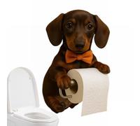 Portarotoli WC Cane Carino - Appeso, Risparmia Spazio & Design Dolce | Bagno & Cucina | Amanti Animali & Decor Pratico,Dachshund
