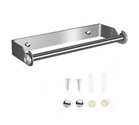 Portarotolio da Cucina Parete Muro, Portarotolo da Cucina, Portarotolo Bagno Industriale Cucina, Porta Rotoli Pellicola e Alluminio, Rotoloni Cucina Carta Asciugatutto Industriale(D'argento)