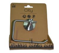 Portarotolo bagno Feridras linea City in acciaio satinato fissaggio a muro