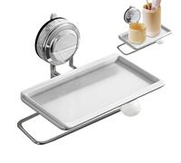 Portarotolo carta igienica con ripiano - Portarotolo carta igienica con ripiano di riserva | Dispenser di asciugamani di carta con ventosa, organizer a parete per cucina, bagno, hotel, WC