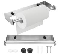 Portarotolo Carta Igienica, Porta Carta Igienica Bagno da Muro, Porta Rotolo Cartas Igienicas da Parete in Acciaio Inox, Portacartaigienica Bagno per Cucina Bagno Accessori(argento)