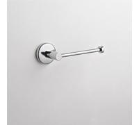 Portarotolo da bagno fissaggio a muro IDRA 18x6,5xh5,5 cm inox lucido fissaggio stop e viti bagno galvanico di oltre 22 micron inalterabile nel tempo cromo