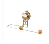 Portarotolo da cucina a parete, con ventosa, senza trapano, porta asciugamani da cucina, sotto l'armadio, per fazzoletti e rotoli (legno)