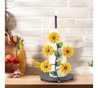 Portarotolo Da Cucina In Ferro A Forma Di Girasole, Robusto Per Organizzare Il