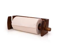 Portarotolo da cucina in legno e supporto per carta velina, portatovaglioli, porta carta igienica in legno