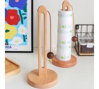 Portarotolo da cucina, in legno, per rotoli standard e dimensioni, porta rotolo di carta in legno, per cucina e tavolo da pranzo, decorazione per la casa, piano di lavoro