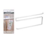 Portarotolo di carta da cucina Comfortime in metallo bianco (26 x 10 x 1,3 cm)