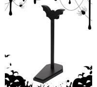 Portarotolo di carta da pipistrello | Supporto da terra per rotoli da cucina in nero opaco - Mensola spaventosa dispenser decorazione per carta igienica per bagno dispensa ristorante interno