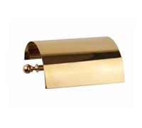 Portarotolo di carta igienica Con coperchio British Dimensioni16x13xh6,00 cm Stile Inglese Classico primo Novecento finitura oro oro