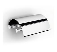 Portarotolo di carta igienica con coperchio in acciaio inox 304 linea LA PIANA dimensioni 14,5x13xh6 cm finitura Lucida made in italy inox lucido