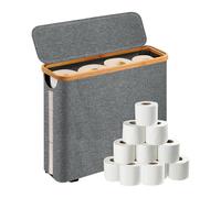 Portarotolo di carta igienica: contenitore di carta igienica con coperchio | cestino multifunzionale per fazzoletti | cestino impermeabile per rotoli | scaffale per cassetti lavello tavolo D