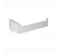 Portarotolo di carta igienica LAPIANA in acciaio inox lucido 7x14xh3,5 cm fissaggio a muro con viti e stop Made In italy inox lucido