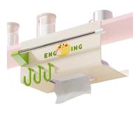 Portarotolo di carta igienica leggero - Simpatico portatovaglioli ¦ 23,5 x 10,2 x 10,5 cm, scatola porta rotolo di carta igienica con ganci, custodia da parete per bagno, porta fazzoletti, dispenser