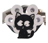 Portarotolo di carta igienica, moderno porta carta igienica, creativo a forma di gatto, organizer in metallo per stanza degli ospiti, bagno, spiaggia, casa, fattoria, cottage