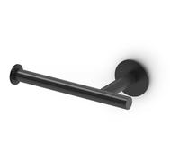 Portarotolo di carta igienica Oslo ROUND dimensioni 14,8x9,5xh4,6 cm stile minimale alluminio verniciato a polvere nero Opaco nero