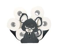 Portarotolo di carta igienica per animali, decorazione animale in metallo, rotolo di carta portasciugamani autoportante, 5-7 rotoli di carta igienica per bagno, casa, cucina, WC (mouse)