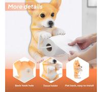 Portarotolo di carta igienica, portarotolo da parete a forma di animale dei