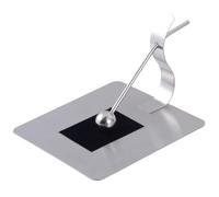 Portarotolo di carta in acciaio inossidabile - Distributore di tovaglioli verticale di qualità commerciale (2 misure) - Portarotolo da tavolo quadrato Portatovaglioli(19 * 22 * 10.7cm)