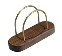 Portarotolo di carta in ottone noce, porta tovaglioli e stuzzicadenti 2 in 1 for ristoranti, negozi, pentole calde retrò, set da tavolo Portatovaglioli(158 * 55 * 98mm)