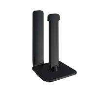 Gedy Outline Portarotolo Carta igienica riserva Nero, Misure: 16X8X12,2 CM, Porta Carta igienica in Ottone, Cromall®, resine termoplastiche, Acciaio Inox, Design Simone Micheli, 15 Anni Garanzia