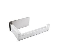 Portarotolo fisso, Portarotolo autoadesivo in acciaio inossidabile 304 for porta di armadietto, cucina, bagno, argento