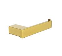 Portarotolo fisso, Set di accessori da bagno parete in acciaio inox 304 spazzolato oro, portasciugamani, portarotolo, portascopino(Paper Holder)