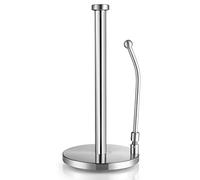 Portarotolo in acciaio inox, facile da strappare, base zavorrata, braccio a molla regolabile per contenere qualsiasi tipo di carta, supporto adatto per carta da cucina o carta igienica