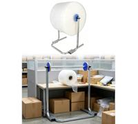Portarotolo Pluriball Robusto, Supporto Manuale Per Pellicola, Imballaggio | Porta film da imballaggio verticale, supporto per magazzino, officina e spedizione(H-84 cm/33.1 in,L-100 cm/39.4 in)