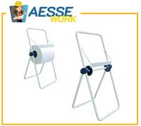 PORTAROTOLO PORTA ROTOLO DISPENSER DA TERRA PER BOBINE DI CARTA INDUSTRIALE