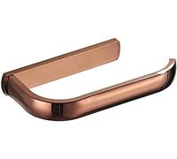 Portarotolo, Portarotolo A Parete, Portarotolo, Montaggio con Viti Resistenti alla Ruggine, in Ottone, Impermeabile, per Bagno E Cucina Contemporanea,Oro Rosa,HaoAMZ