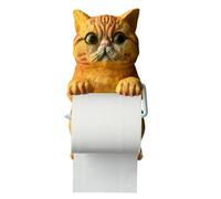 Portarotolo realistico per gatti, portarotolo con scultura di gatto 3D, portarotolos a parete con animali, dispenser per per arredo bagno, bagno, cucina