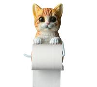Portarotolo realistico per gatti, portarotolo con scultura di gatto 3D, portarotolos a parete con animali, dispenser per per arredo bagno, bagno, cucina