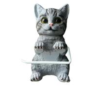 Portarotolo realistico per gatti, portarotolo con scultura di gatto 3D, portarotolos a parete con animali, dispenser per per arredo bagno, bagno, cucina