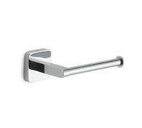 GEDY | Porta Carta Igienica Tonga, Porta Rotolo in Acciaio Inox e Cromall, Fissabile con Viti Incluse o Biadesivo, Cromato, 14,3x6,9x4,7cm