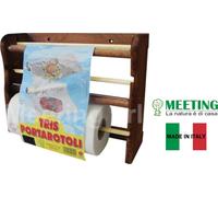 PORTAROTOLO TRIS LEGNO NOCE ART.151N