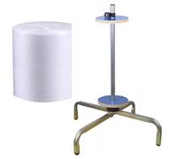 portarotolo verticale per pluriball, Dispenser di schiuma a bolle e film estensibile, resistente, a forma U, in metallo, argento, in diverse misure(Width 100cm)