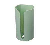 Portasacchetti per immondizia in plastica da appendere alla parete, senza chiodi, contenitore per sacchi della spazzatura, contenitore per dischetti di cotone per casa, cucina e bagno(Green)