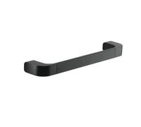 Gedy Outline Porta Asciugamani Bagno Nero 25 cm, Misure: 3X25,1X7 CM & 0,995 kg, Porta salviette in Ottone, Cromall®, resine termoplastiche, Acciaio Inox, Design Simone Micheli, 15 Anni di Garanzia