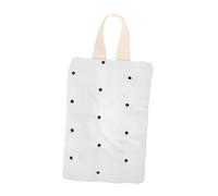 Portasalviette Appeso per Bebè, Cotone Beige, Leggero e Pieghevole | Auto e Uso Quotidiano, Fantasia a Pois Adorabile, Pratico da Portare, Comodo da Appendere