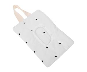 Portasalviette Appeso per Passeggino, Cotone Beige | Dispensa una Mano, Uso in Viaggio E'aperto, per Genitori e Culla