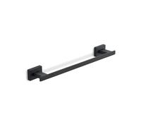 Portasalviette da 35 cm acciaio inox nero opaco Atene fissaggio a muro