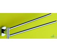 PORTASALVIETTE PORTASCIUGAMANI SALVASPAZIO CON SNODO CROMATO 36CM DA BAGNO