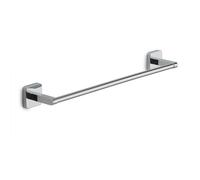 GEDY | Porta Asciugamani Bagno Tonga in Acciaio Inox e Cromall, Appendi Asciugamani Fissabile con Viti Incluse o Biadesivo, Peso Massimo Supportato 7 kg, Cromato, 45x6,9x4,7cm