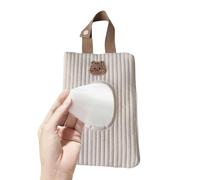Portasalviette umidificate portatile - Custodia da viaggio in cotone 23 x 15 cm, borsa portaoggetti ricaricabile per fazzoletti estraibili | perfetta per campeggio, palestra, passeggino, cura