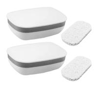 Portasapone 2 pezzi con 2 cuscinetti, portatile a tenuta stagna, portasapone a prova di perdite