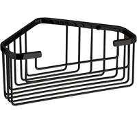 Portasapone Angolare per Box Doccia Angoliera in Acciaio Nero cm 20x15x8h Gedy