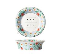 Portasapone artistico in ceramica con foro di drenaggio per mantenere asciutto e migliorare l'estetica della casa in bagno accessorio decorativo