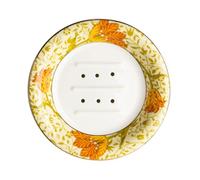 Portasapone artistico in ceramica con foro di drenaggio per mantenere asciutto e migliorare l'estetica della casa in bagno accessorio decorativo
