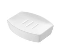 Portasapone bagno bianco d'appoggio in ceramica